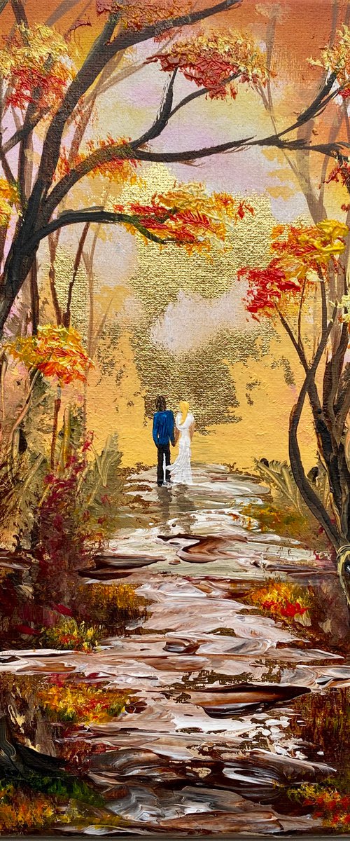 Autumn Walk in the Woods by Marja Brown