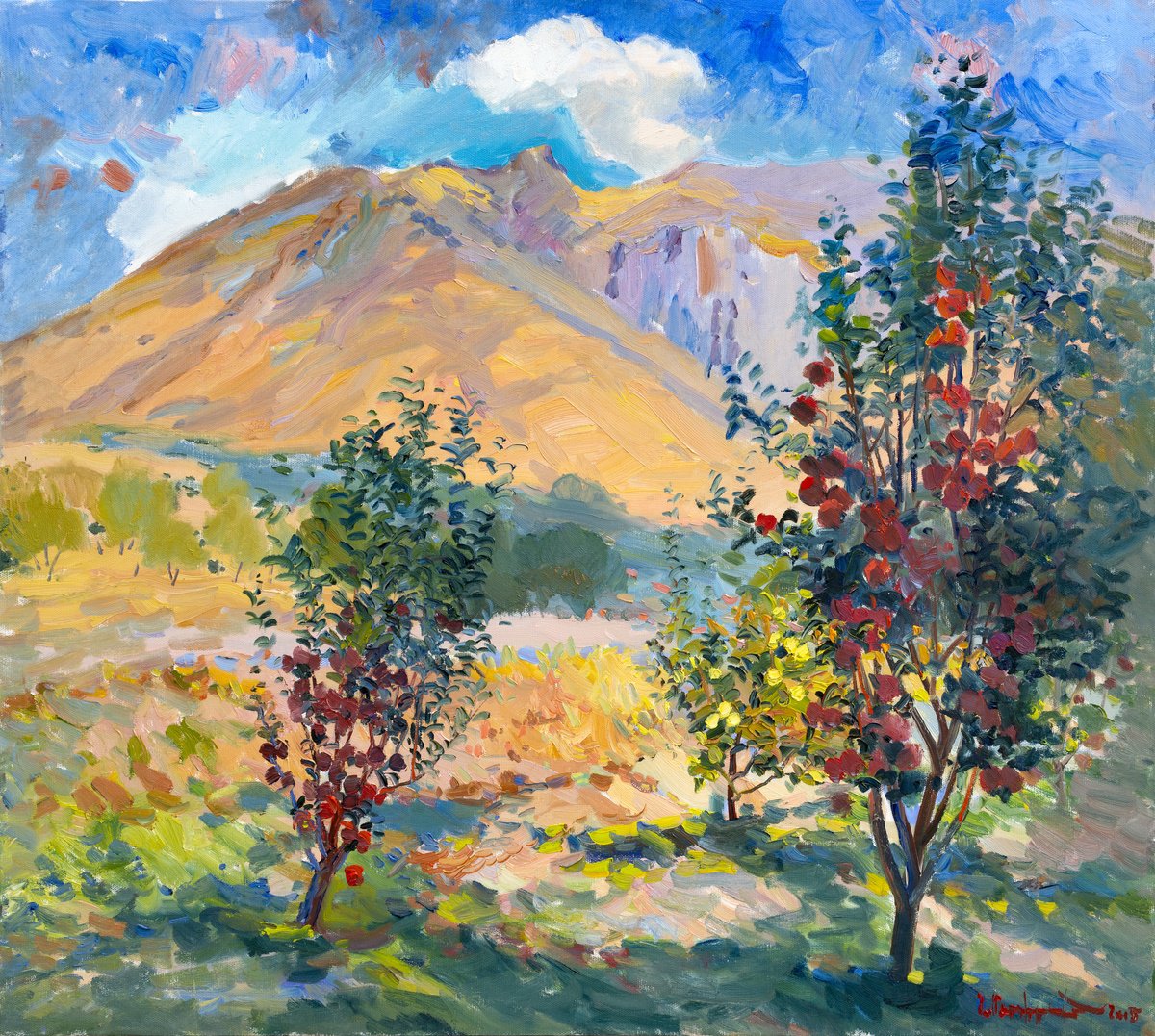 Mountain Garden By Artur Martirosyan, 31 X 28, Artwork For Sale On Artfinder