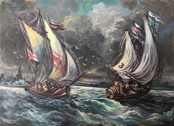 Storm at sea