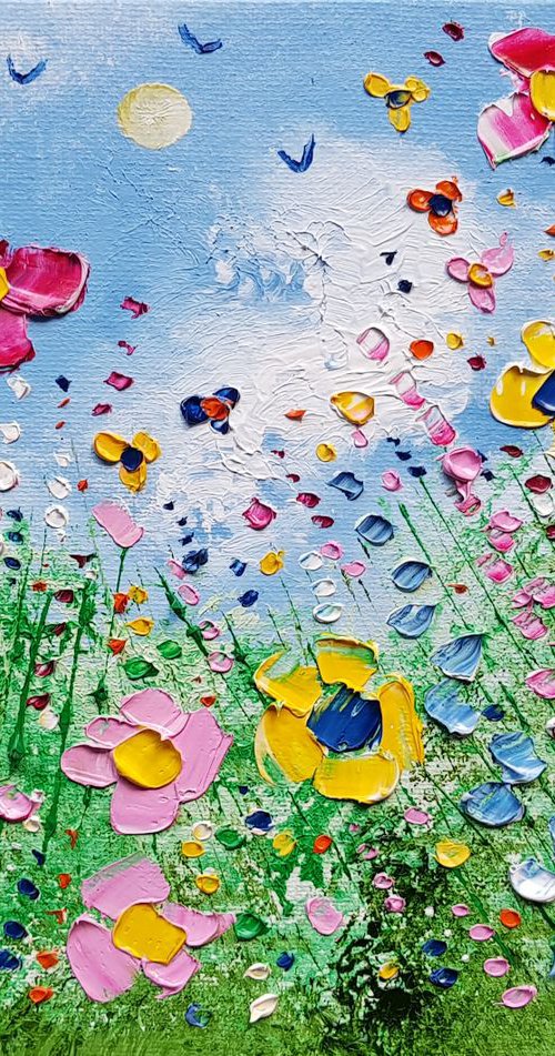 "Sunshine Meadow Flowers in Love" by Phil Broad