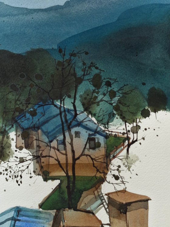 House in valley: Landour