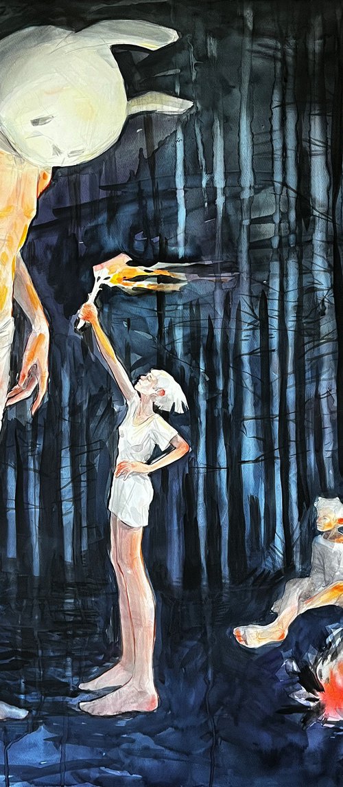 We Waited Until You Came 120x105cm by Liona de Liv