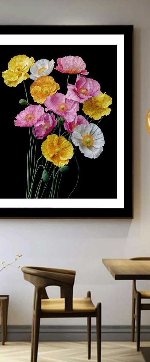 Poppies 38 by MICHAEL FILONOW