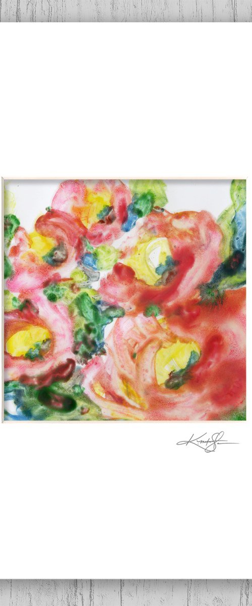 Encaustic Floral 34 by Kathy Morton Stanion