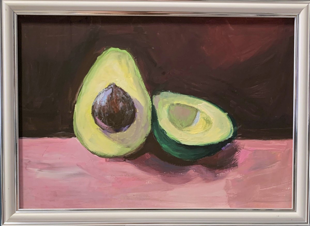 Avocado Zen. By Vita Schagen, 13 X 9, Artwork For Sale On Artfinder