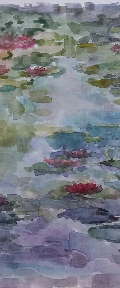 Water Lilies Original by Elena Klyan