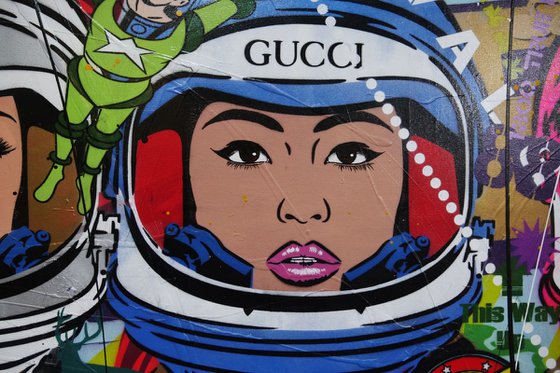 The 5th Cadet 240cm x 100cm Space Cadet Textured Urban Pop Art