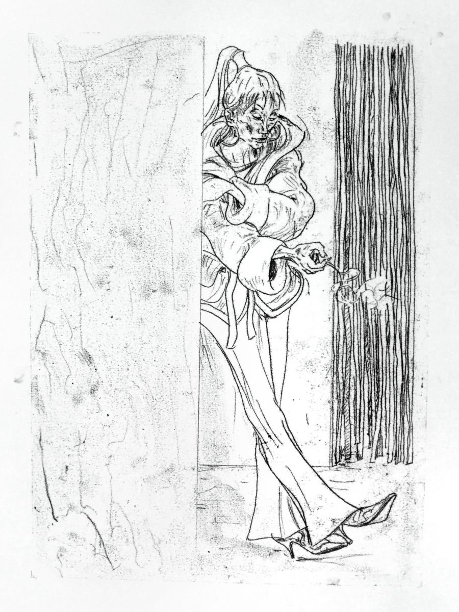 Portrait Limited Edition Print By John Sharp, 17 X 23, Soho Doorway No.2 V02, Original Artwork