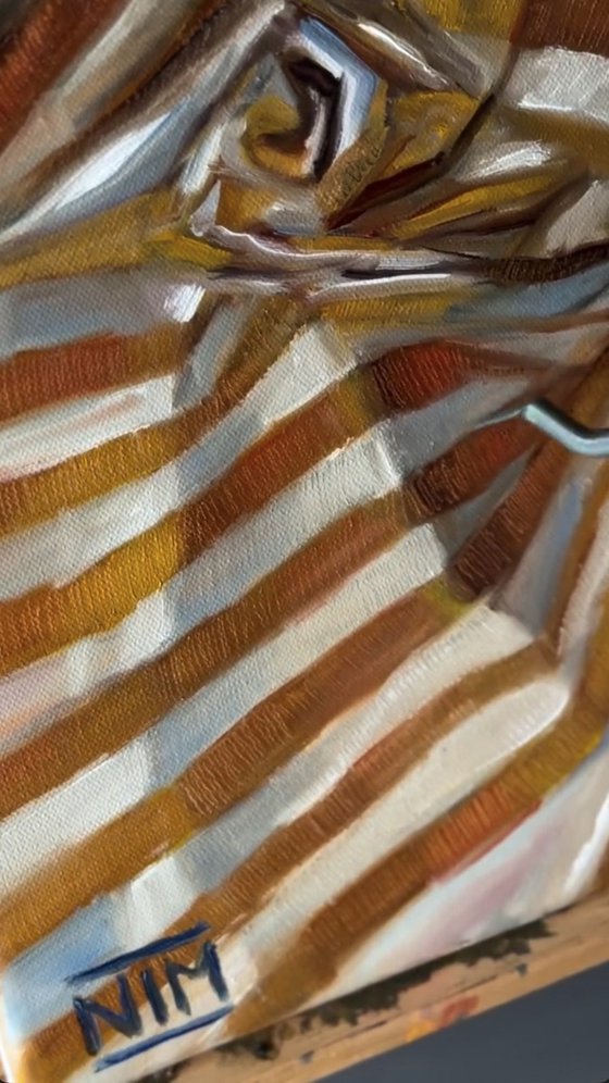 Yellow Striped Cloth