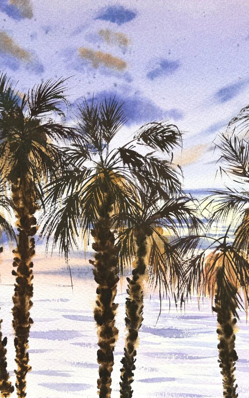 Sicily Palms Coast of paradise by Yuliia Sharapova