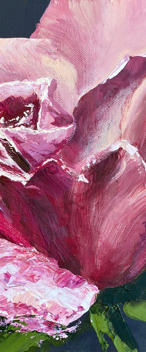 ROSE IN MAROON by Oksana Petrova