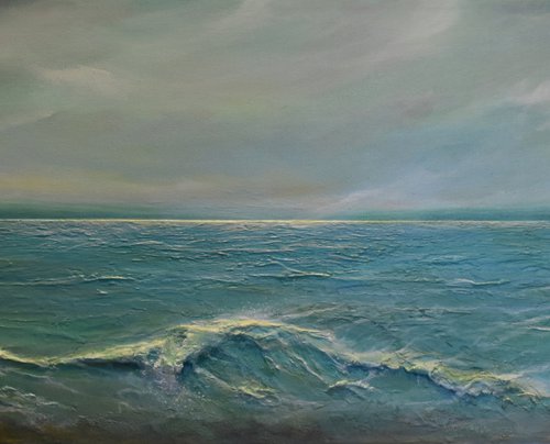 Looking to the Sea Seascape painting by Tamara Bettencourt