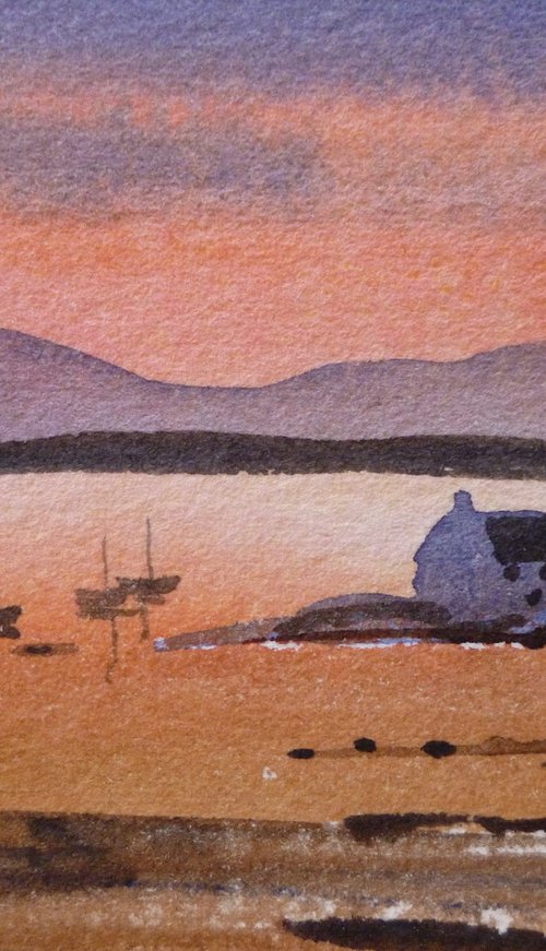 Dublin Bay at Sunset by Maire Flanagan