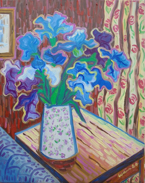 Interior with flower vase