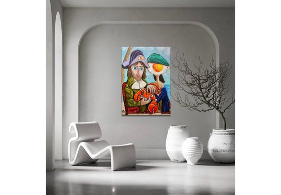 Capt Thomas Sabo and a bright orange Crab