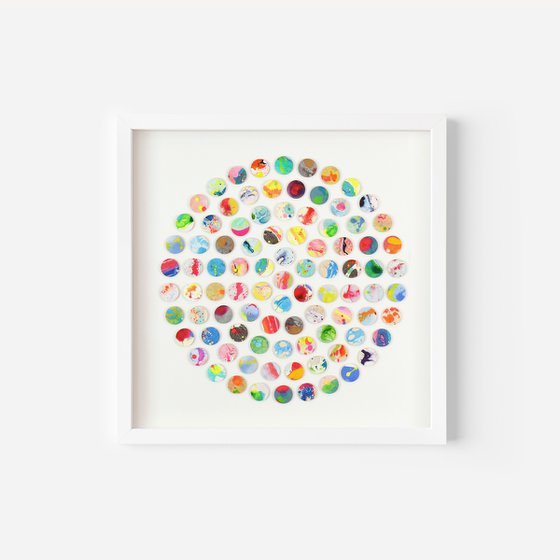 Marble dots Abstract Geometric Paper Collage