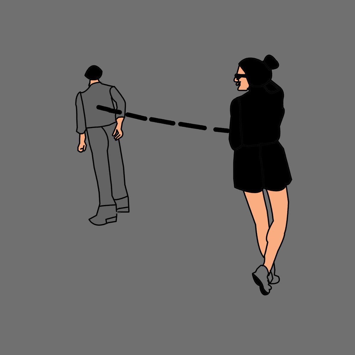 Urban And Pop Portrait Print By Artworks By Rina Mualem, 10 X 10, Steps - Feminist Art, Original Artwork