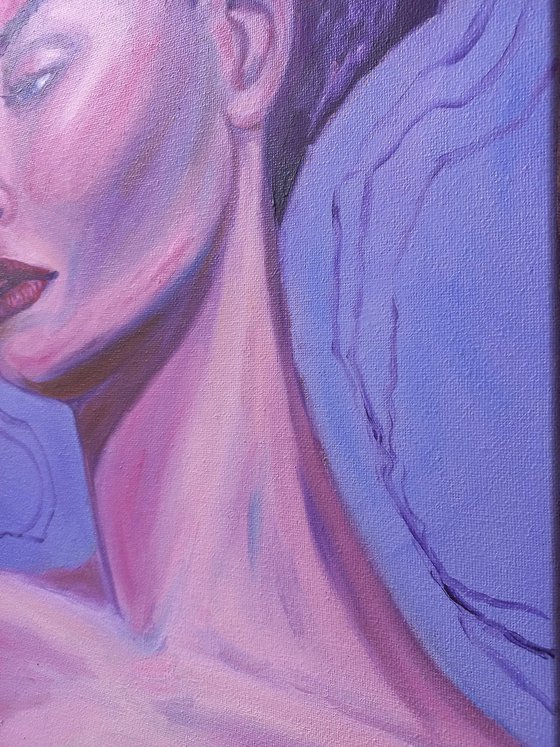 Matilda. Woman oil portrait. 50x40cm /19.7x15.7 in