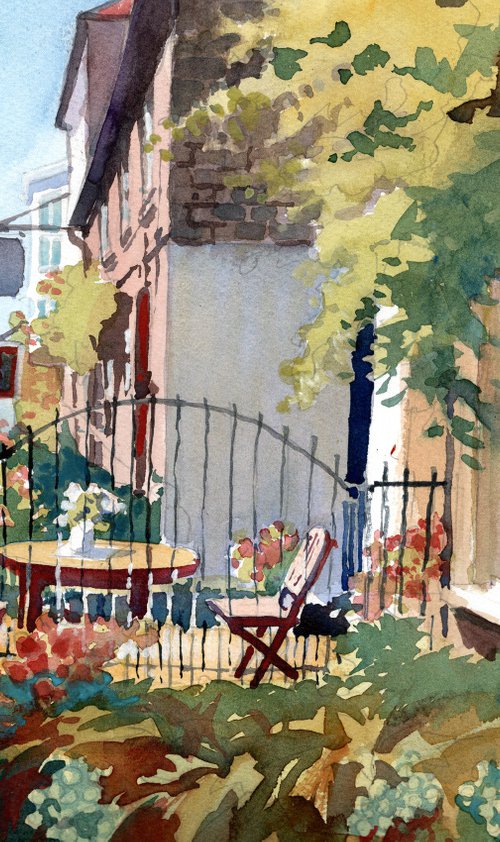 Breakfast, Serene place, Broadstairs, Kent by Peter Day