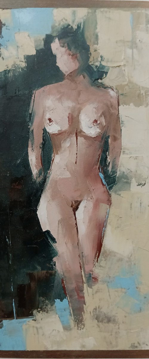 Nameless lady 31. Abstract figurative art by Marinko Šaric