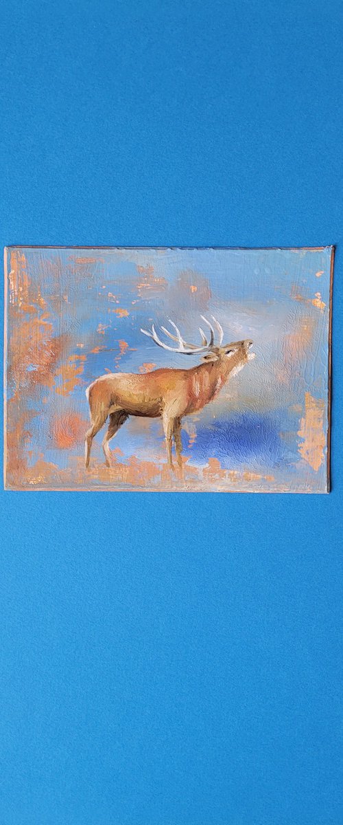 Blue Hour with Stag by Lisa Braun