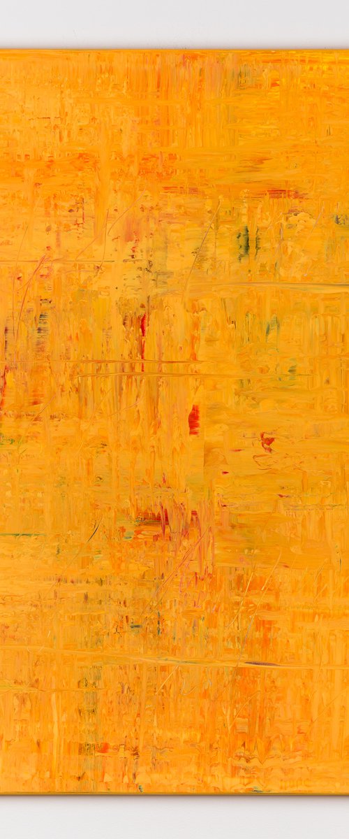Orange abstract painting DU174 by Radek Smach