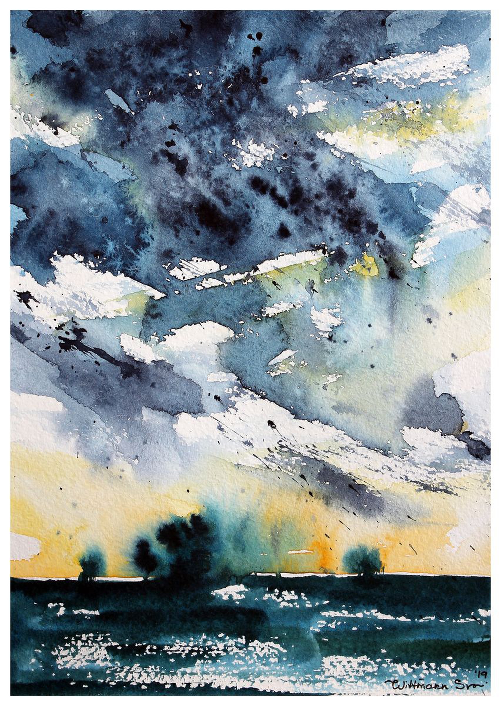 Stormy Landscape Clouds Thundering In The City Artfinder