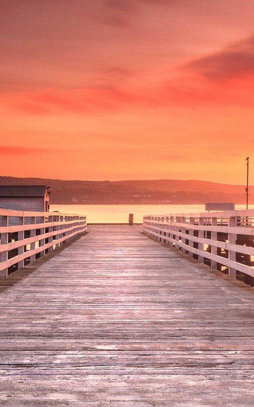Dawn at Blairmore Pier, Scottish Highlands by Lynne Douglas