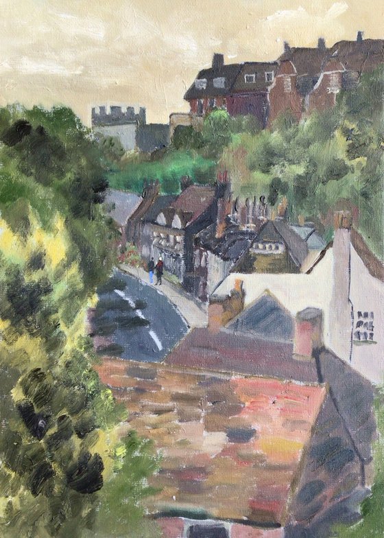 Rye view oil painting