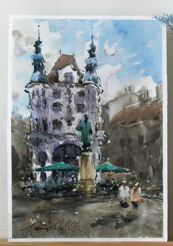 Vienna, Watercolor Painting