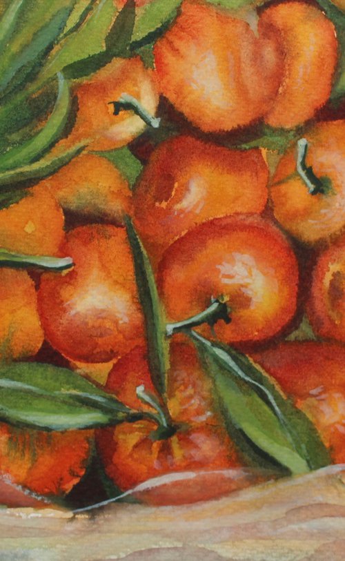 Tangerines by Nadiia Dubei