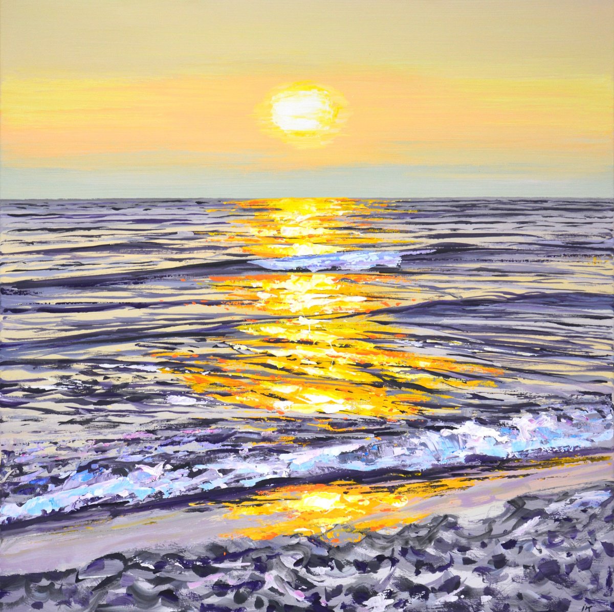 Ocean. Sunset 3. by Iryna Kastsova