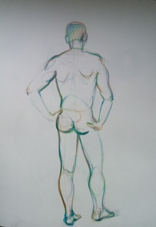 Male sketch 02-2022/2 by Oxana Raduga