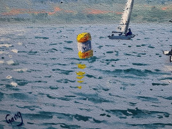 Seascape with Sailboats 53