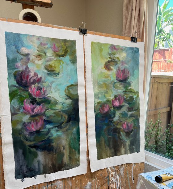 Pink Water Lilies II