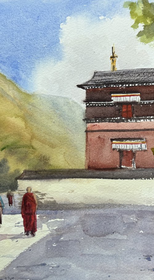 Prayers at Labrang Monastery by Shelly Du