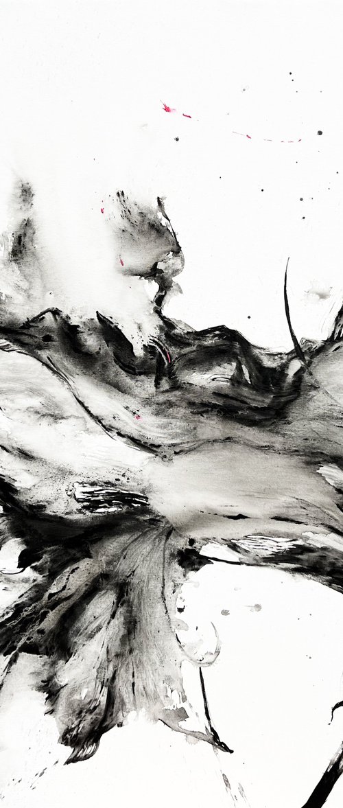 Black and white flower 4 by Rosi Roys