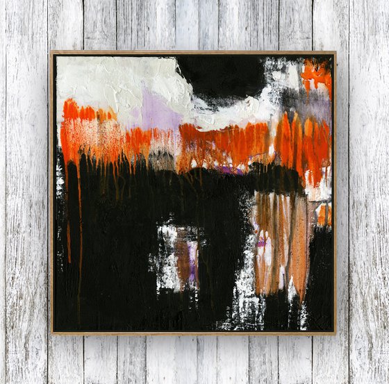 Free Fallin’ - Abstract Textured Painting  by Kathy Morton Stanion