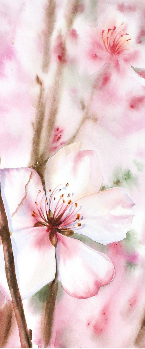Blossoming Apple Tree by Olga Koelsch