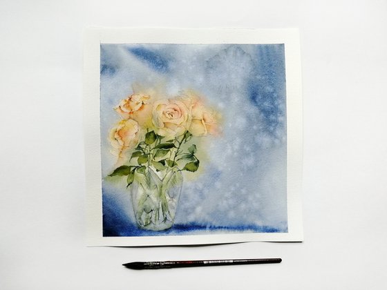 Roses painting