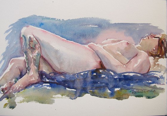 reclining female nude