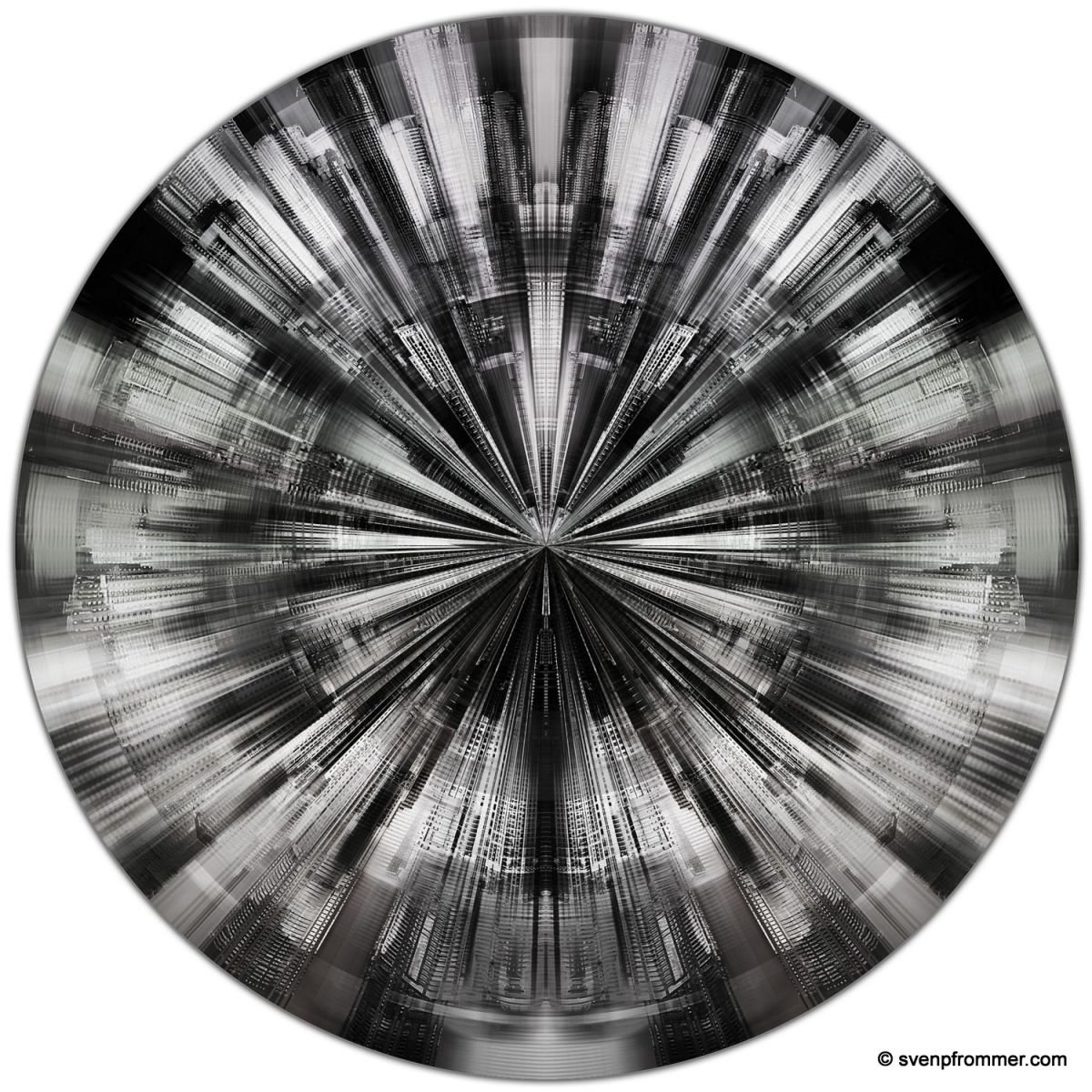 Abstract Cityscapes Photograph By Sven Pfrommer, 39 X 39", Dubai Fragments V, Original Artwork
