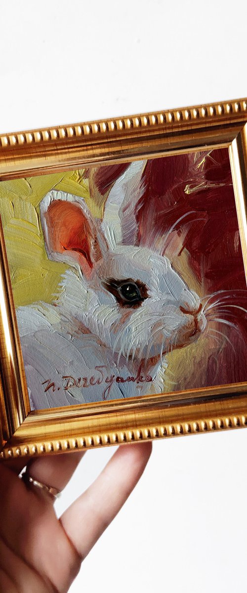 Cute rabbit by Nataly Derevyanko