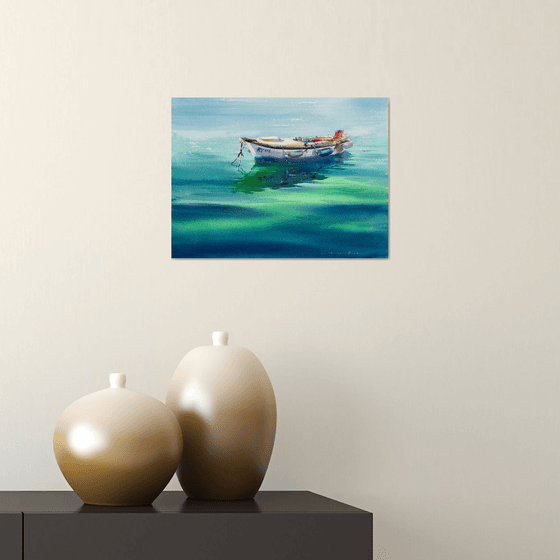 Boat in the Emerald Silence