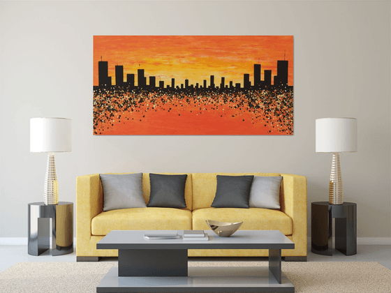 Sunset in New York 2 by M.Y.