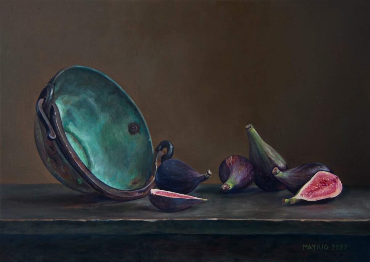 Photorealistic Oil Painting , Fig Catch By Mayrig Simonjan, 20 X 14, Artwork For Sale On Artfinder