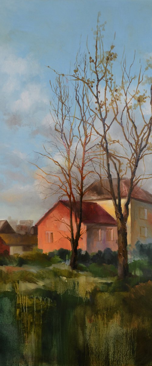 Spring in the village by Zhanna Kondratenko