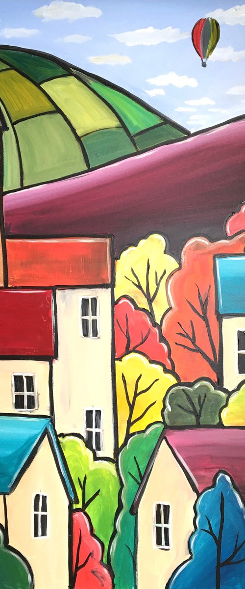 Colourful Town by Aisha Haider