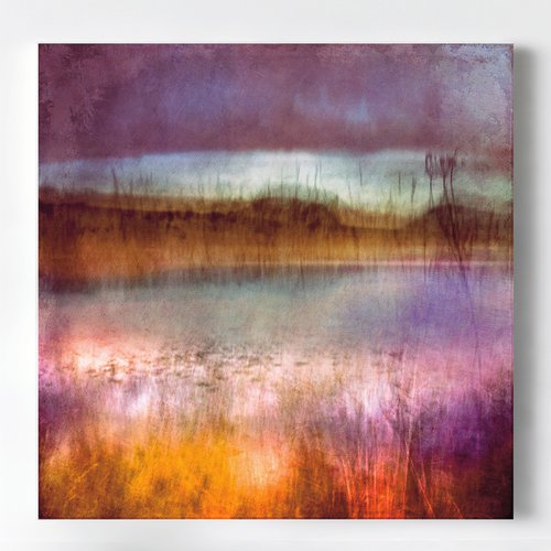 Orkney, Abstract Landscape, 'Misty Morning', Loch of Stenness by Lynne Douglas