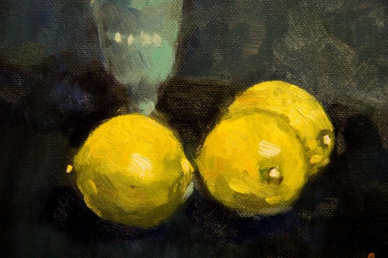 Three Lemons and Venetian Glass